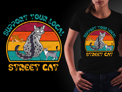 Street Cats T-Shirt Design