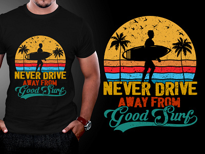 Summer Surf T-Shirt Design