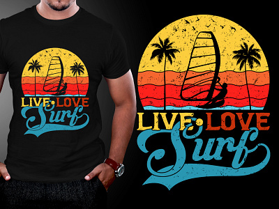 Summer Surf T-Shirt Design