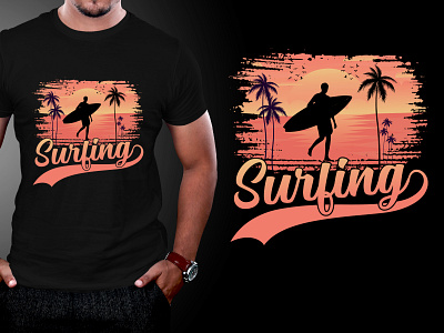 Surfing T-Shirt Design