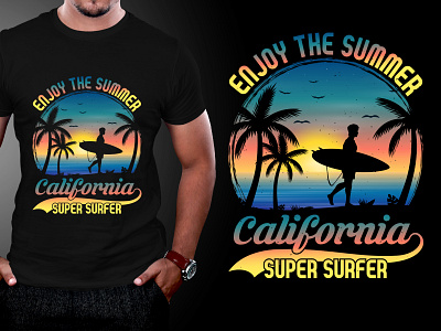 Surfing T-Shirt Design