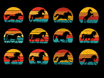 Horse T-Shirt Design Graphic