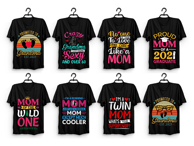 Mom Mama T-Shirt Design Bundle graphic tees