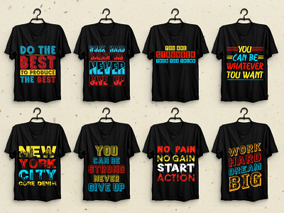 Typography T-Shirt Design Bundle