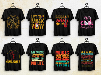 Music T-Shirt Design Bundle