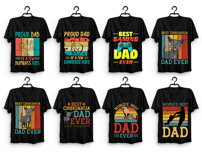Dad Father T-Shirt Design Bundle t shirt design png