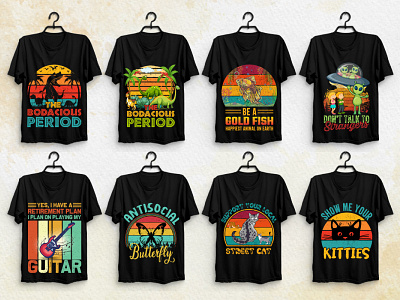 Retro Vintage Sunset T-Shirt Design best t shirt design