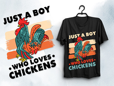 Who Loves Chickens T-Shirt Design