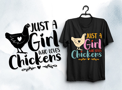 Who Loves Chickens T-Shirt Design t shirt design