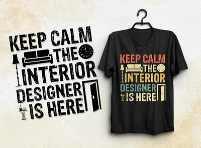 Interior Designer T-Shirt Design typography t shirt