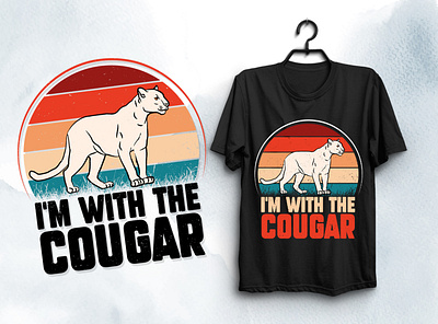 COUGAR Lover T-Shirt Design typography t shirt