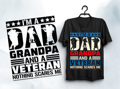 Veteran Dad T-Shirt Design typography t shirt