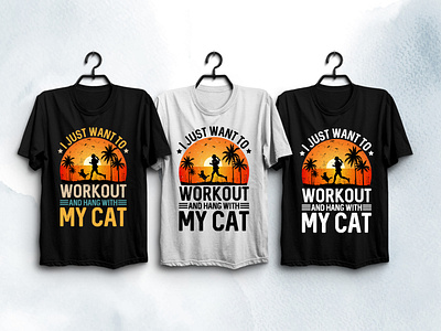 Workout MY Cat T-Shirt Design