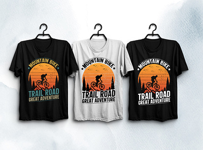 Mountain Bike T-Shirt Design typography t shirt