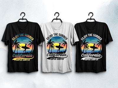 California Surfing T-Shirt Design