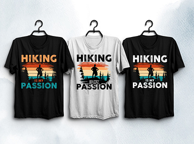 Hiking T-Shirt Design typography t shirt