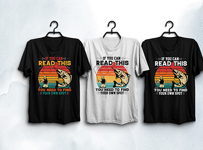 Fishing T-Shirt Design typography t shirt