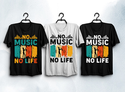 Music Life T-Shirt Design typography t shirt