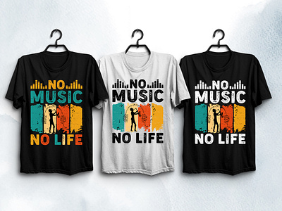 Music Life T-Shirt Design