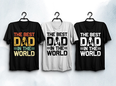 Best Dad T-Shirt Design typography t shirt