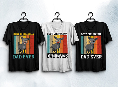 Dog Lover Dad T-Shirt Design typography t shirt