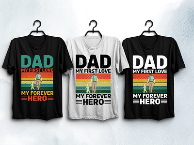 My Dad Hero T-Shirt Design