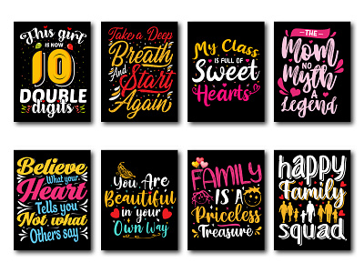 Best Typography T-Shirt Design Bundle t shirt design bundle