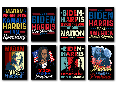 Madam Vice President T-Shirt Design Bundle