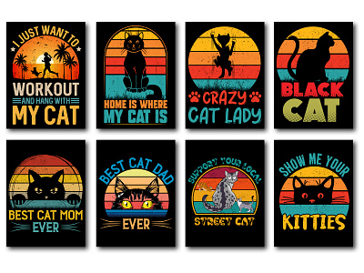 Cat Lover T-Shirt Design Bundle