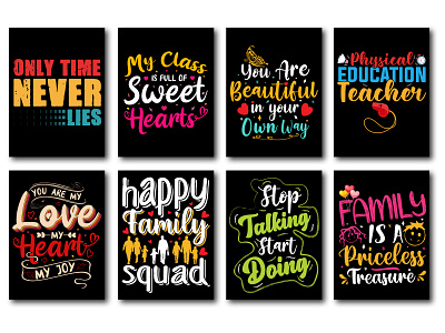 Typography T-Shirt Design Bundle