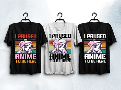 Anime Lover T-Shirt Design typography t shirt