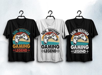 Gaming Legend T-Shirt Design typography t shirt