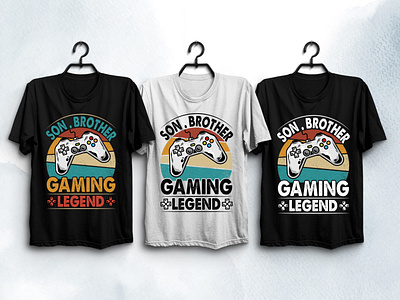 Gaming Legend T-Shirt Design