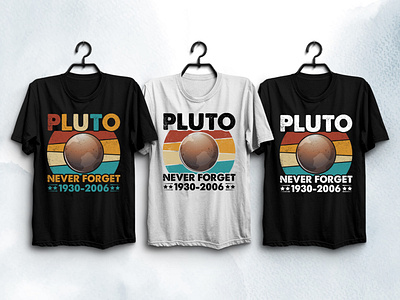 Never Forget Pluto T-Shirt Design