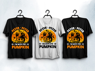 Pumpkin Halloween T-Shirt Design