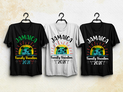 Jamaica Family Vacation T-Shirt Design By T-Shirt Design Bundle On Dribbble