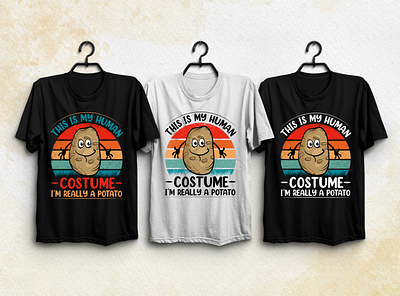 Funny Potato Gift T-Shirt Design typography t shirt