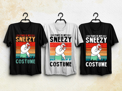 Sneezy Costume T-Shirt Design.