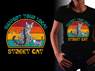 Cat Lover T-Shirt Design typography t shirt