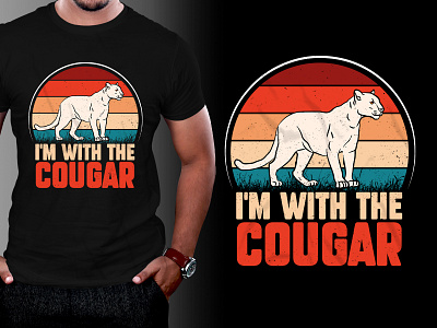 COUGAR Lover T-Shirt Design typography t shirt