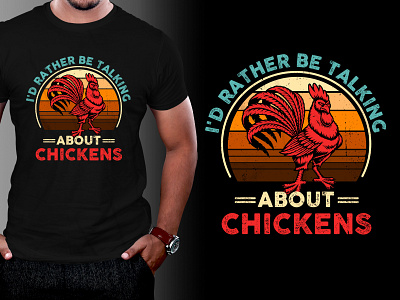 Chicken Lover T-Shirt Design typography t shirt