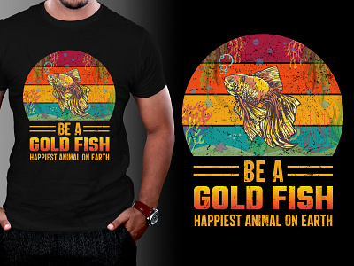 Goldfish T-Shirt Design typography t shirt