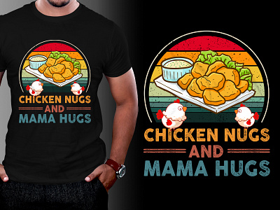 Nugget Lover T-Shirt Design typography t shirt