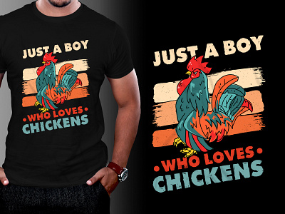 Chicken Lover T-Shirt Design typography t shirt