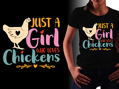 Chicken Lover T-Shirt Design typography t shirt