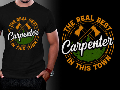 Carpenter T-Shirt Design typography t shirt