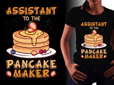 Pancake Maker T-Shirt Design typography t shirt