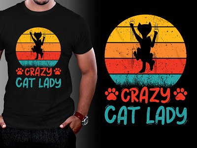 Cat Lover T-Shirt Design