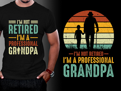 T-Shirt Design-Retired Grandpa