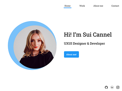 Portfolio Homepage design minimalist portfolio ui ux